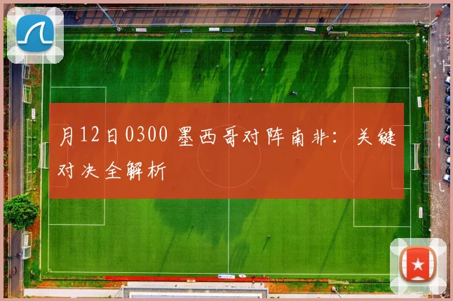 月12日0300 墨西哥对阵南非：关键对决全解析